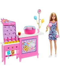 Barbie Mysteries Beach Detectives Malibu Doll Cotton Candy Game Playset and Accessories