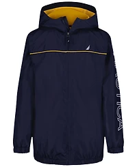 Nautica Big Boys Anchor Zip Front Hooded Jacket