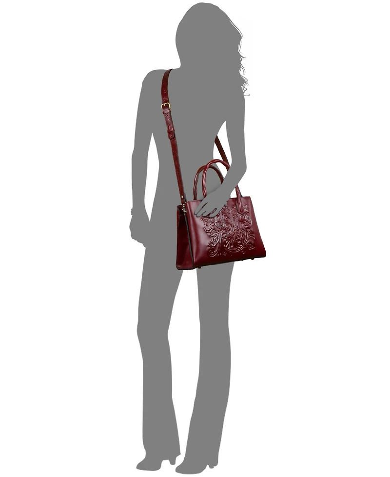 Patricia Nash Genovese Medium Leather Top Handle Bag