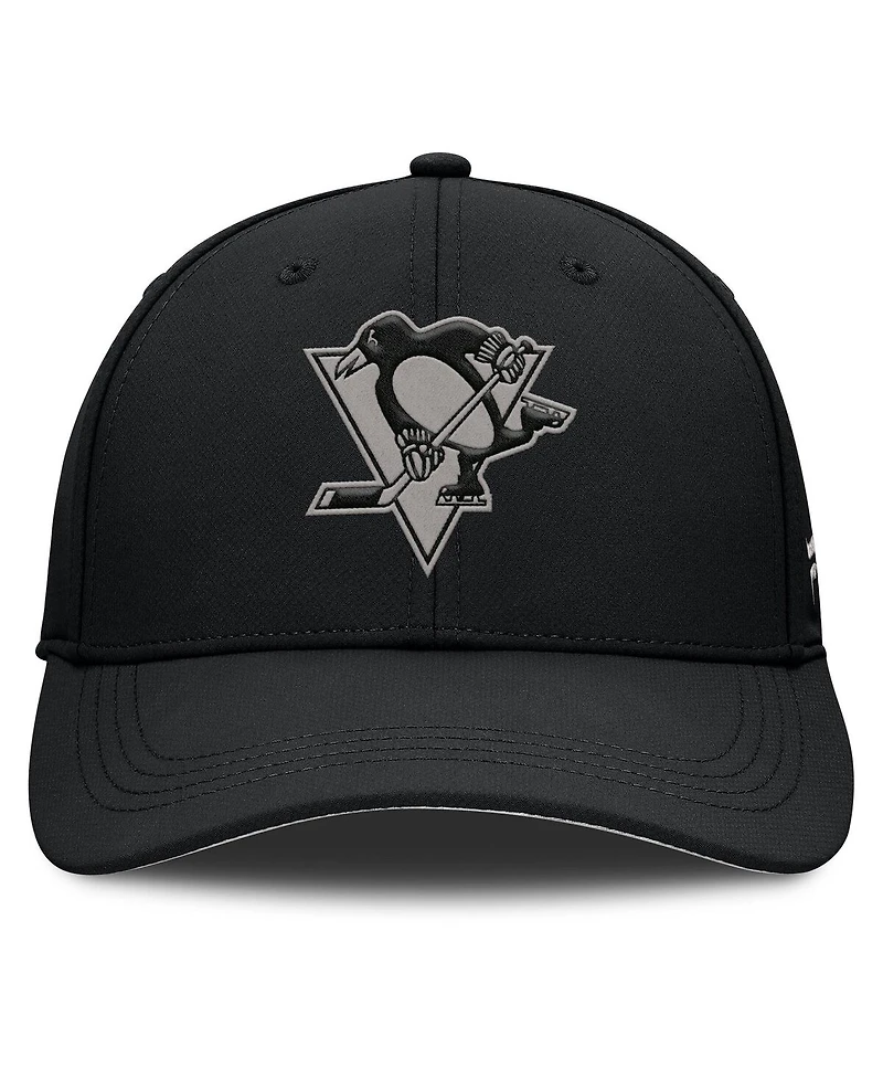 Fanatics Men's Black Pittsburgh Penguins Homage Adjustable Hat