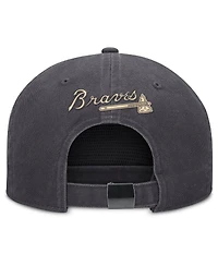 Nike Men's Anthracite Atlanta Braves Monotone Pro Adjustable Hat
