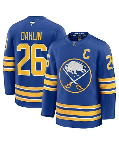 Fanatics Men's Rasmus Dahlin Royal Buffalo Sabres Premium Captain's Patch with Jersey