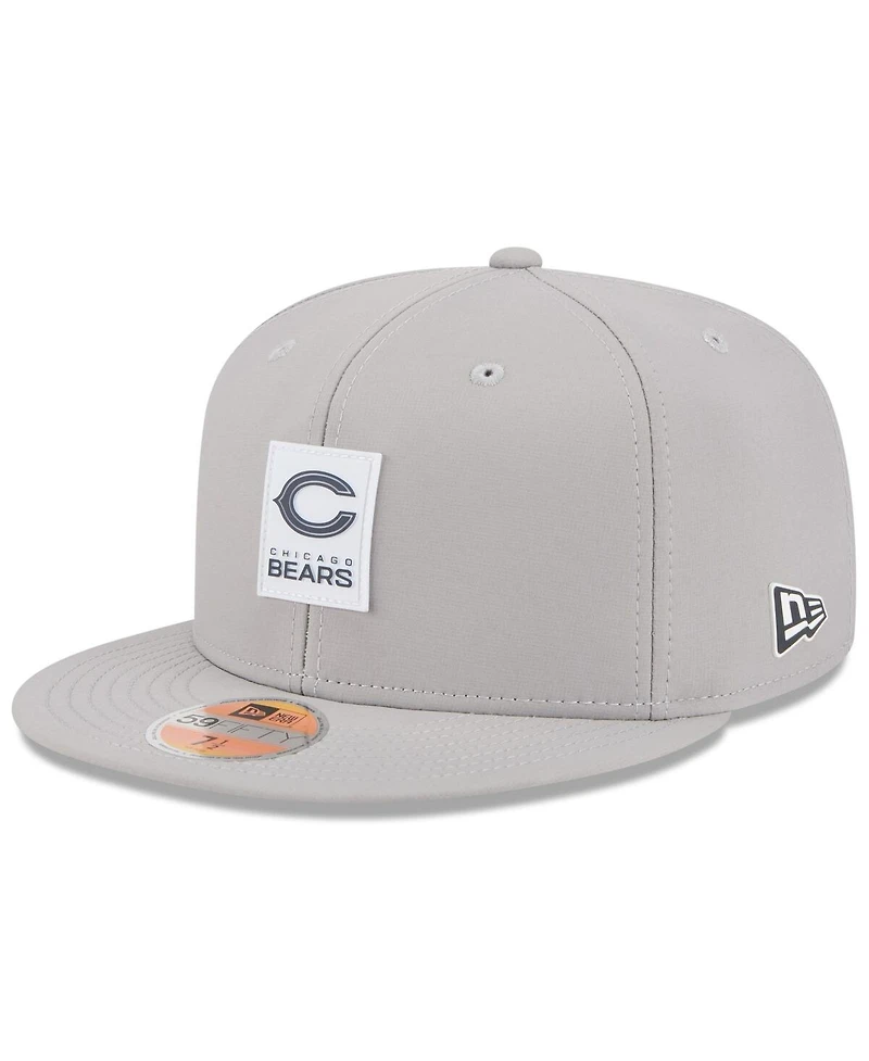 New Era Men's Gray Chicago Bears 2025 Sideline 59FIFTY Fitted Hat