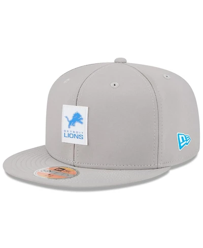 New Era Men's Gray Detroit Lions 2025 Sideline 59FIFTY Fitted Hat