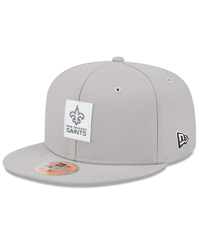 New Era Men's Gray Orleans Saints 2025 Sideline 59FIFTY Fitted Hat
