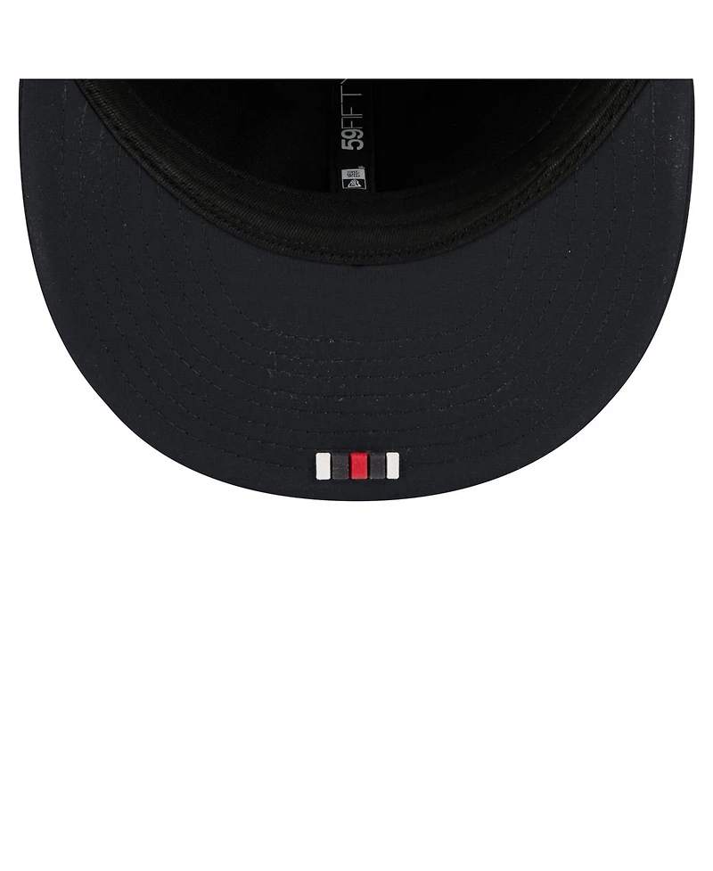 New Era Men's Navy Houston Texans 2025 Sideline 59FIFTY Fitted Hat