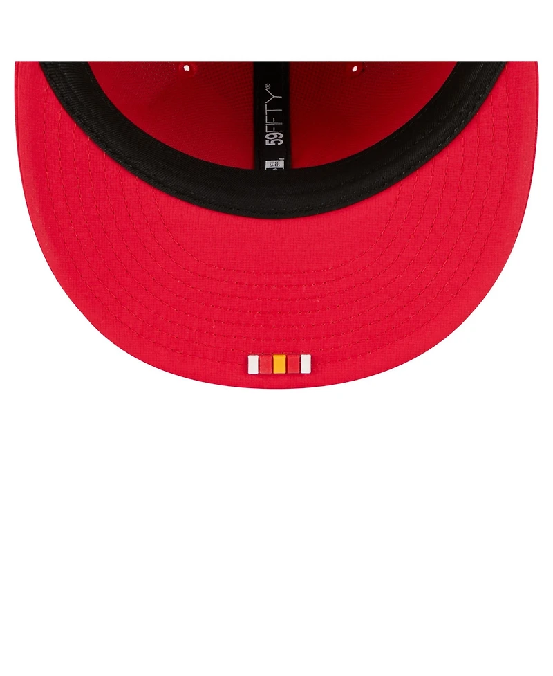 New Era Men's Red Kansas City Chiefs 2025 Sideline 59FIFTY Fitted Hat