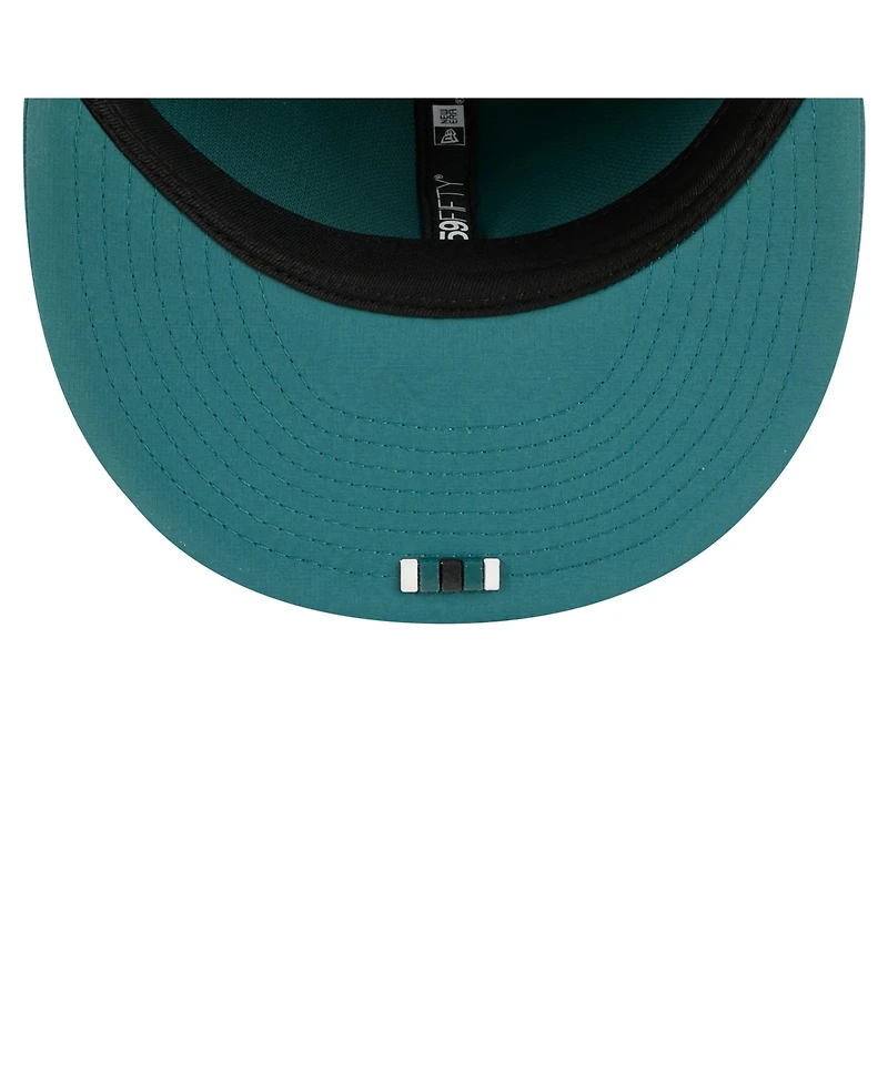 New Era Men's Midnight Green Philadelphia Eagles 2025 Sideline 59FIFTY Fitted Hat