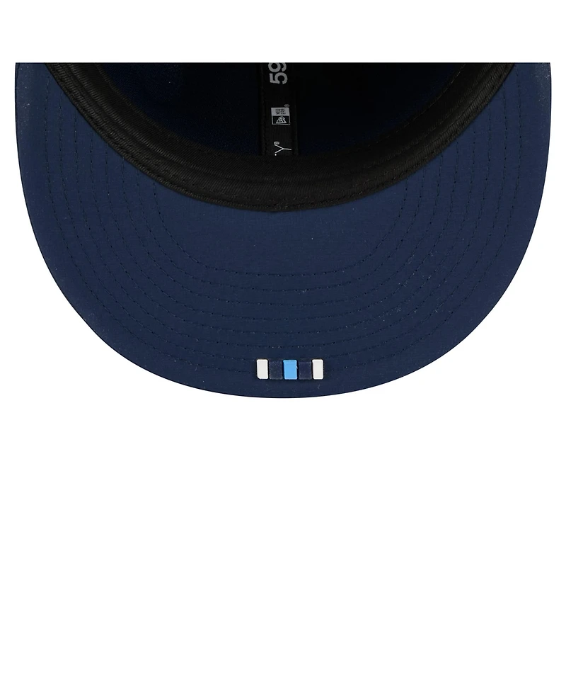 New Era Men's Navy Tennessee Titans 2025 Sideline 59FIFTY Fitted Hat