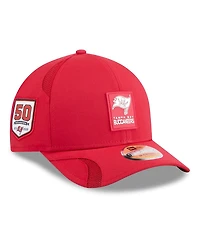 New Era Big Boys and Girls Red Tampa Bay Buccaneers 2025 Sideline M-crown 9FORTY Adjustable Hat