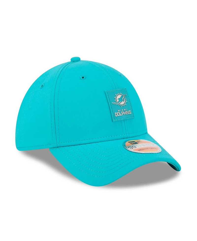New Era Men's Aqua Miami Dolphins 2025 Sideline 39THIRTY Flex Hat