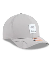 New Era Men's Gray Baltimore Ravens 2025 Sideline M-crown 9FORTY Adjustable Hat