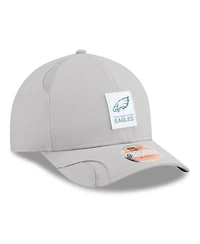 New Era Men's Gray Philadelphia Eagles 2025 Sideline M-crown 9FORTY Adjustable Hat