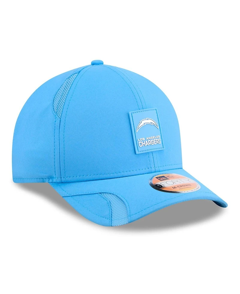 New Era Men's Powder Blue Los Angeles Chargers 2025 Sideline M-crown 9FORTY Adjustable Hat