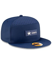 New Era Men's Navy Dallas Cowboys 2025 Sideline Split Panel 9FIFTY Snapback Hat