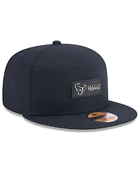 New Era Men's Navy Houston Texans 2025 Sideline Split Panel 9FIFTY Snapback Hat