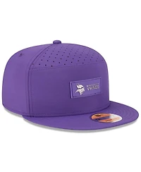 New Era Men's Purple Minnesota Vikings 2025 Sideline Split Panel 9FIFTY Snapback Hat