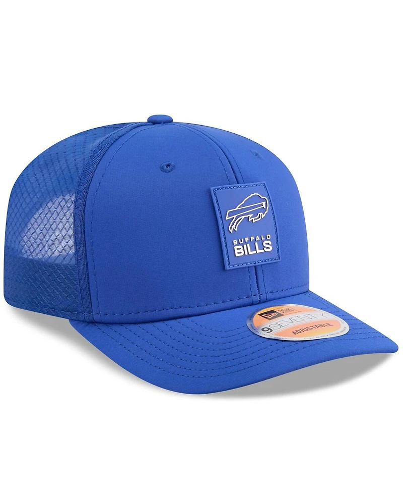 New Era Men's Royal Buffalo Bills 2025 Sideline 9SEVENTY Trucker Adjustable Hat