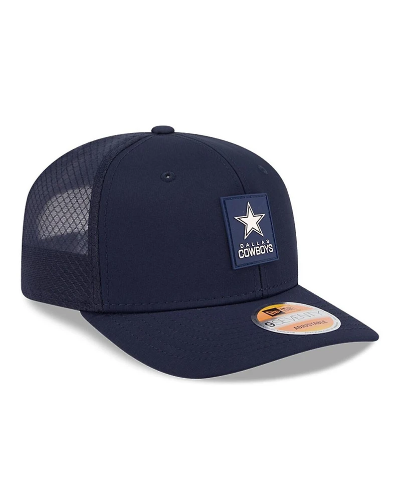 New Era Men's Navy Dallas Cowboys 2025 Sideline 9SEVENTY Trucker Adjustable Hat