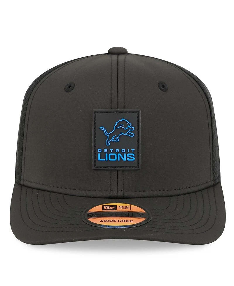 New Era Men's Detroit Lions 2025 Sideline 9SEVENTY Trucker Adjustable Hat