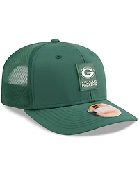 New Era Men's Green Green Bay Packers 2025 Sideline 9SEVENTY Trucker Adjustable Hat