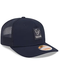 New Era Men's Navy Houston Texans 2025 Sideline 9SEVENTY Trucker Adjustable Hat