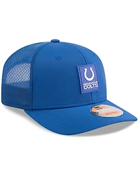 New Era Men's Royal Indianapolis Colts 2025 Sideline 9SEVENTY Trucker Adjustable Hat