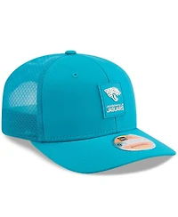 New Era Men's Teal Jacksonville Jaguars 2025 Sideline 9SEVENTY Trucker Adjustable Hat