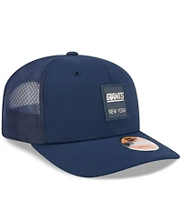 New Era Men's Navy New York Giants 2025 Sideline Throwback 9SEVENTY Trucker Adjustable Hat