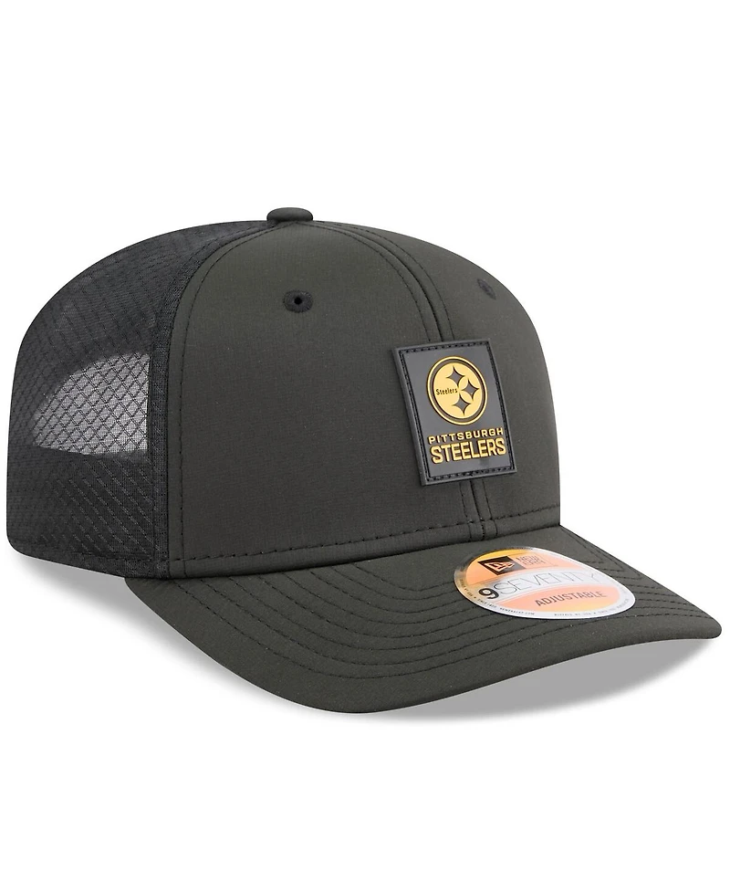 New Era Men's Pittsburgh Steelers 2025 Sideline 9SEVENTY Trucker Adjustable Hat