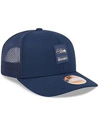 New Era Men's College Navy Seattle Seahawks 2025 Sideline 9SEVENTY Trucker Adjustable Hat