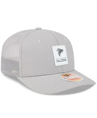 New Era Men's Gray Atlanta Falcons 2025 Sideline 9SEVENTY Adjustable Trucker Hat
