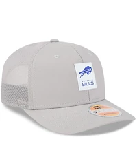 New Era Men's Gray Buffalo Bills 2025 Sideline 9SEVENTY Adjustable Trucker Hat
