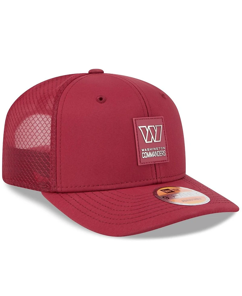 New Era Men's Burgundy Washington Commanders 2025 Sideline 9SEVENTY Trucker Adjustable Hat