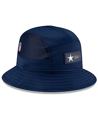 New Era Men's Navy Dallas Cowboys 2025 Sideline Bucket Hat