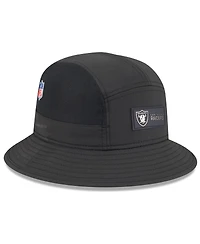 New Era Men's Black Las Vegas Raiders 2025 Sideline Bucket Hat
