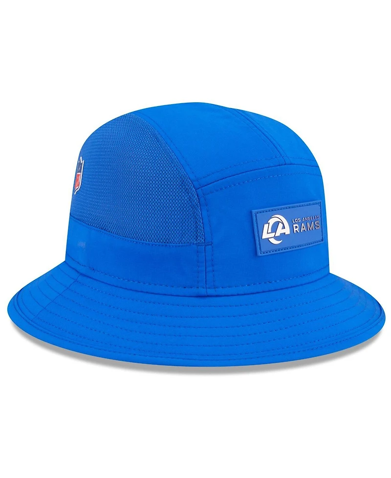 New Era Men's Royal Los Angeles Rams 2025 Sideline Bucket Hat