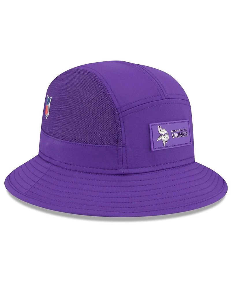New Era Men's Purple Minnesota Vikings 2025 Sideline Bucket Hat
