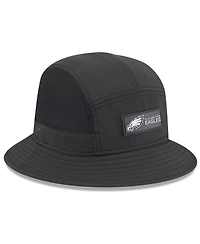 New Era Men's Black Philadelphia Eagles 2025 Sideline Bucket Hat