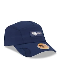 New Era Men's Navy Tennessee Titans 2025 Sideline Runner Adjustable Hat