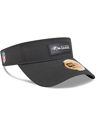 New Era Men's Black Baltimore Ravens 2025 Sideline Visor Hat