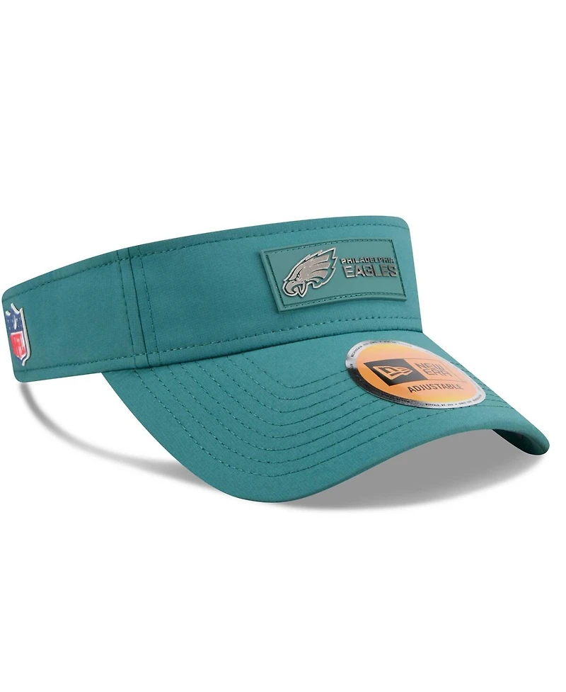 New Era Men's Midnight Green Philadelphia Eagles 2025 Sideline Visor Hat