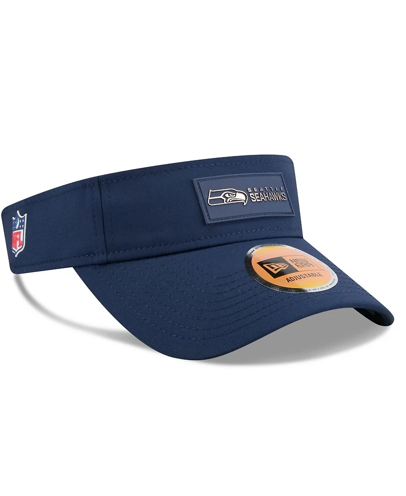 New Era Men's College Navy Seattle Seahawks 2025 Sideline Visor Hat