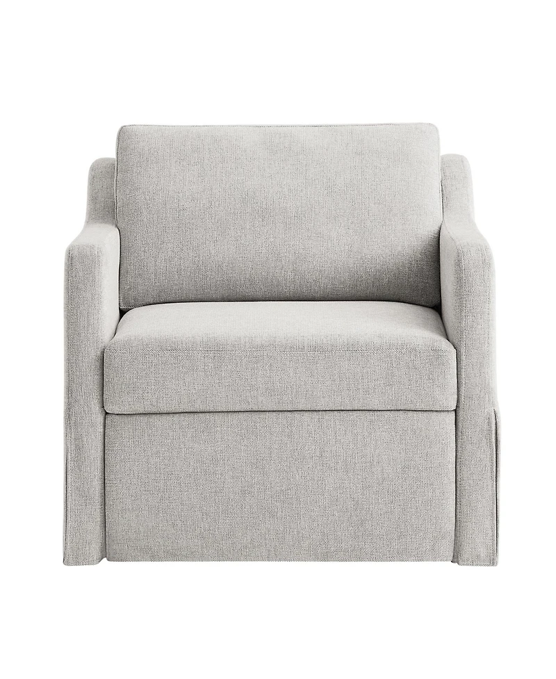 Serta 35" Polyester Harley Convertible Single Sleeper Chair