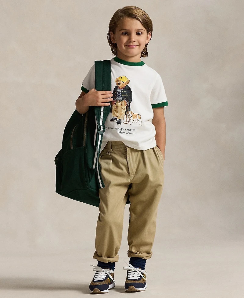 Polo Ralph Lauren Toddler and Little Boys Bear Ringer T-Shirt