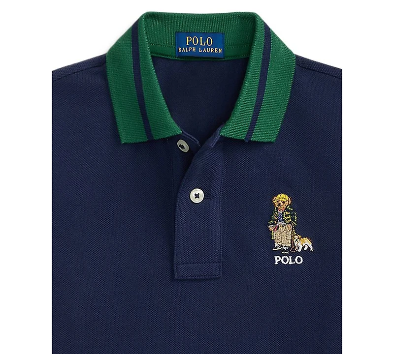 Polo Ralph Lauren Toddler and Little Boys Bear Mesh Shirt