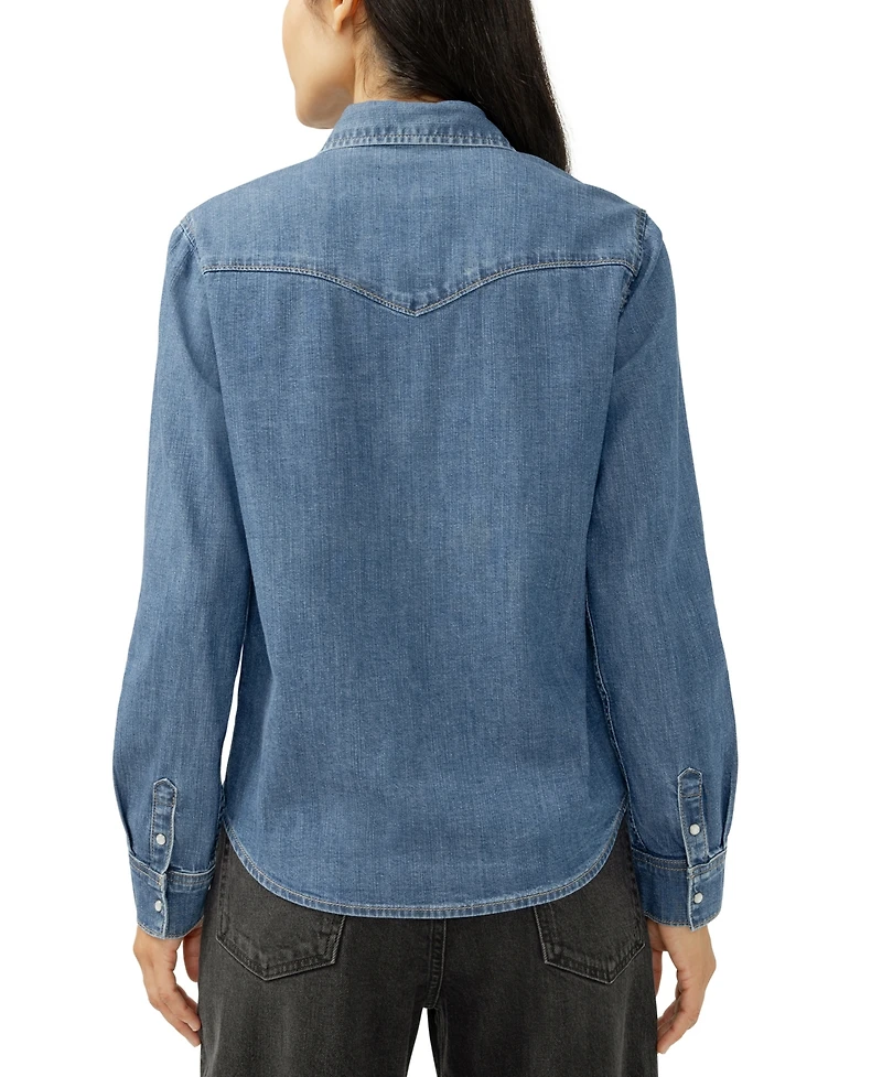 Silver Jeans Co. Women's Western Denim Shirt