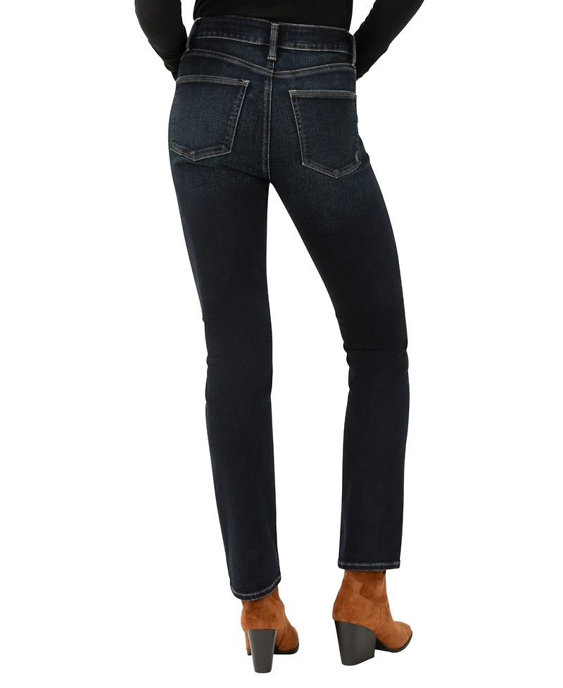 Silver Jeans Co. Women's Avery High Rise Curvy Fit Straight Leg