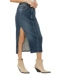 Silver Jeans Co. Women's Side Slit Denim Midi Skirt