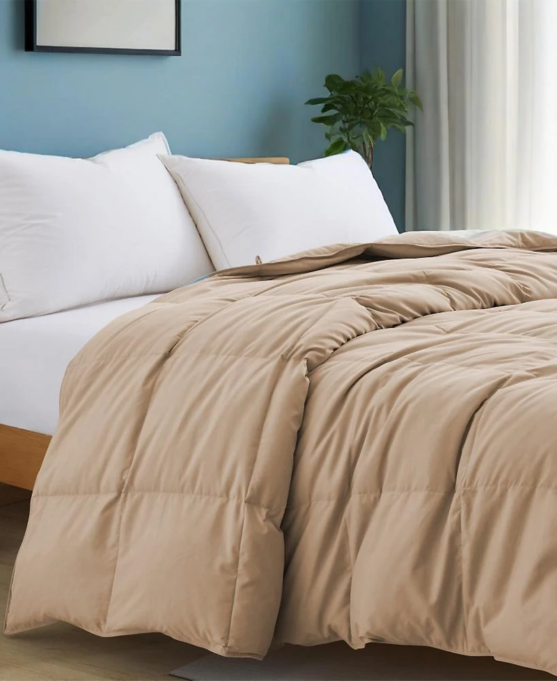 Unikome Noiseless Lightweight Goose Feather Down Comforter, California King